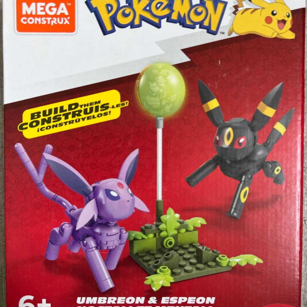 Mega Construx Pokemon Umbreon & Espeon Building Set 125 Pieces Toy